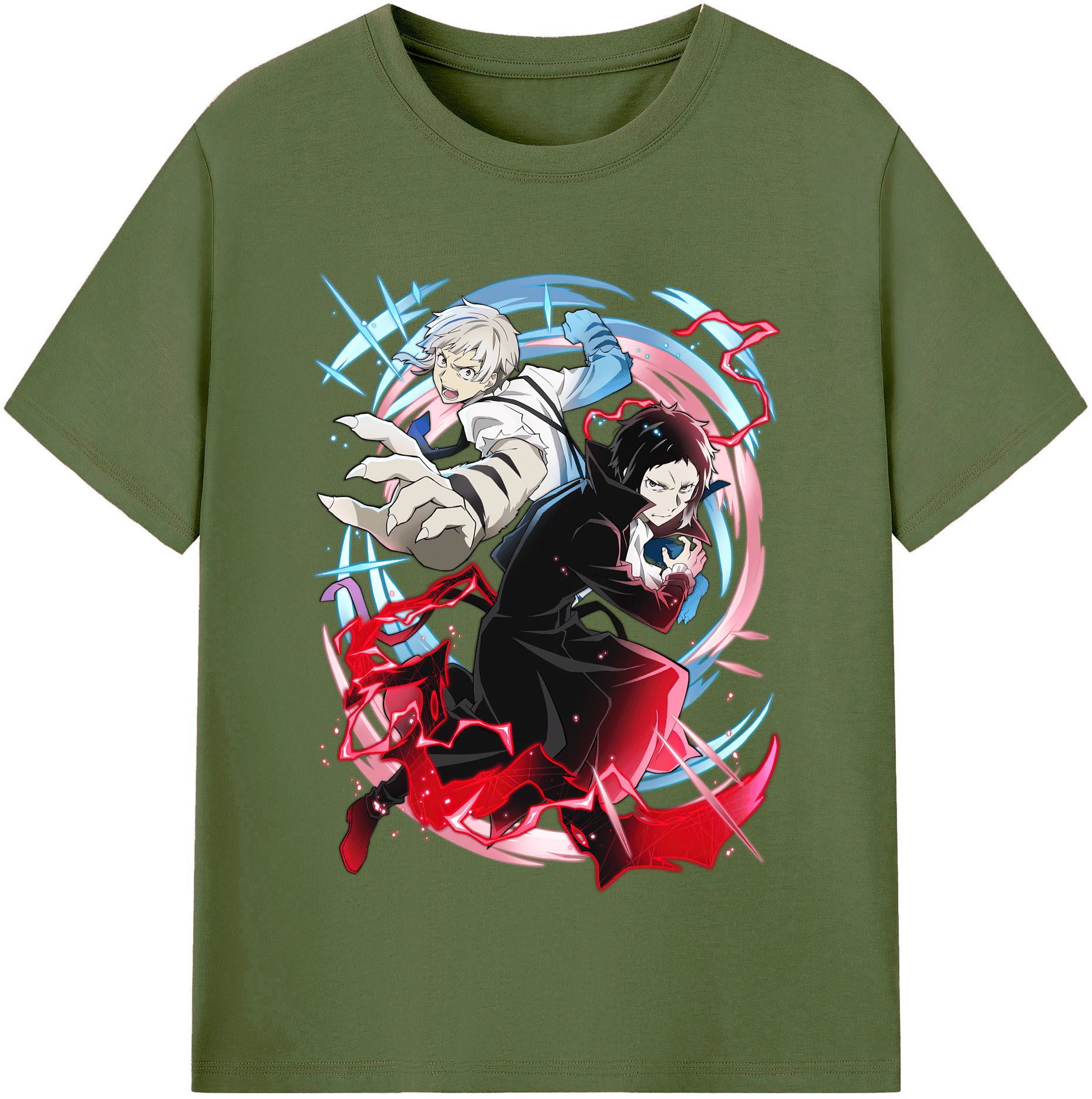 （画像用） 文豪ストレイドッグス Bungo Stray Dogs 綿100％半袖Tシャツ（フロントプリント）